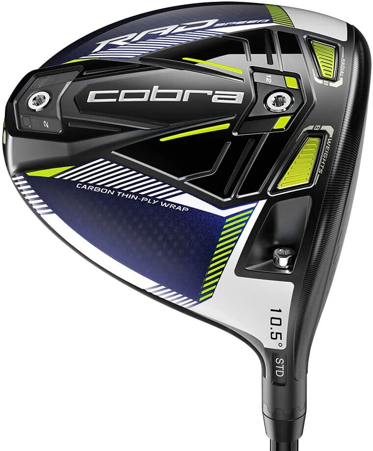 Cobra RADSPEED Driver - Turbulence/Turbo Yellow - Turbulence/Turbo Yellow - RIGHT - HZRDUS SMOKE60S - 9.0 - Golf Clubs