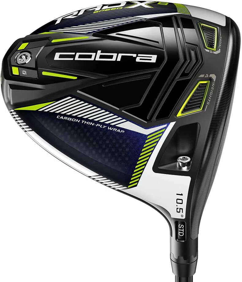 Cobra RADSPEED XB Driver - Turbulence/Turbo Yellow - Turbulence/Turbo Yellow - RIGHT - HZRDUS SMOKE60S - 9.0 - Golf Clubs