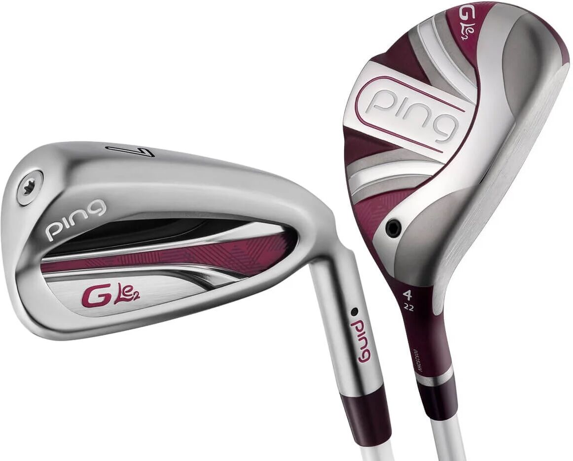 PING Womens G LE 2 Hybrid Combo Iron Set - LLH LITE - 5H-7H,8-SW - RED - Golf Clubs