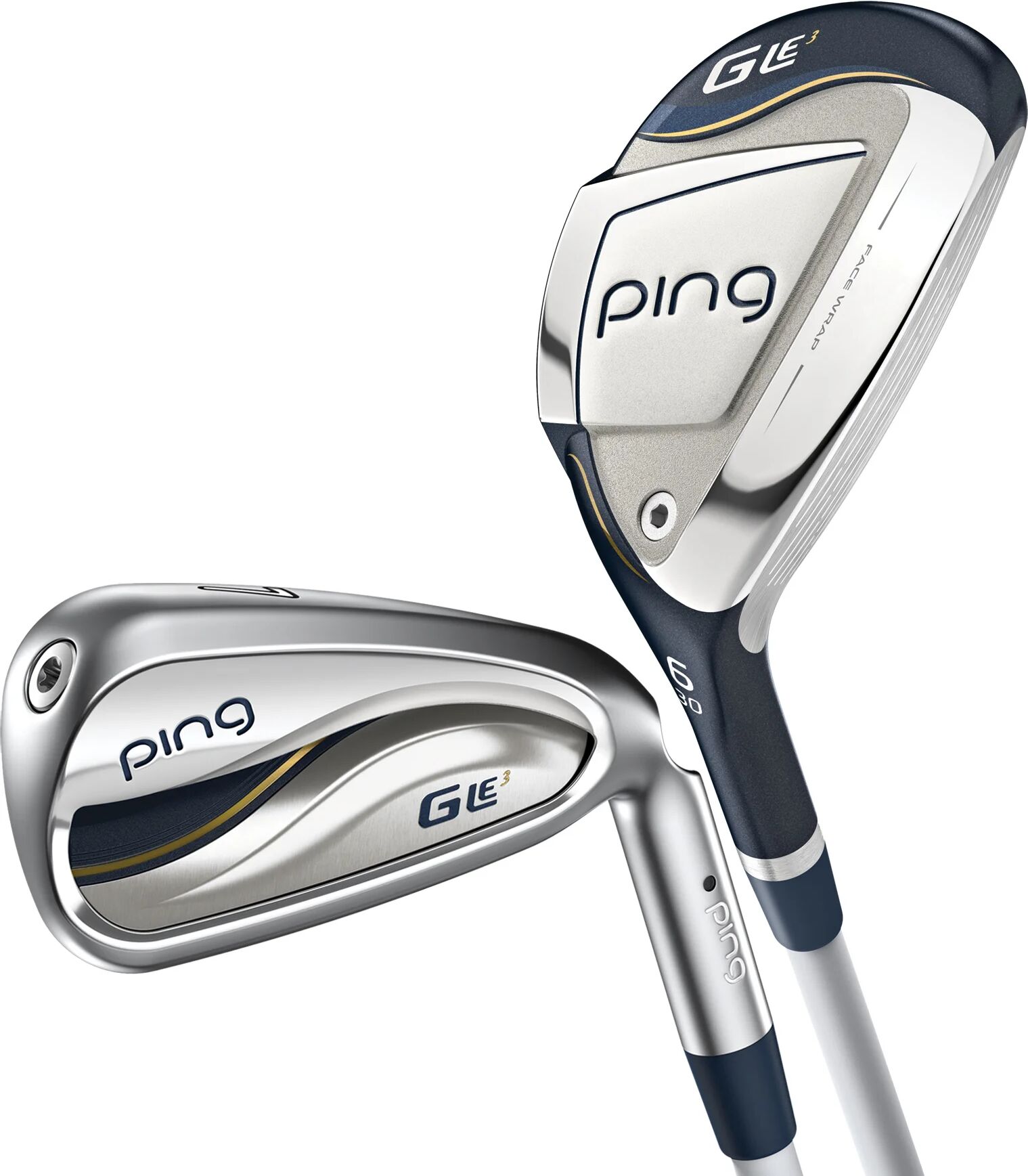 PING Womens G Le3 Hybrid Combo Iron Set - RIGHT - 5H-7H,8-SW-1" - ULT 250 LITE - Golf Clubs