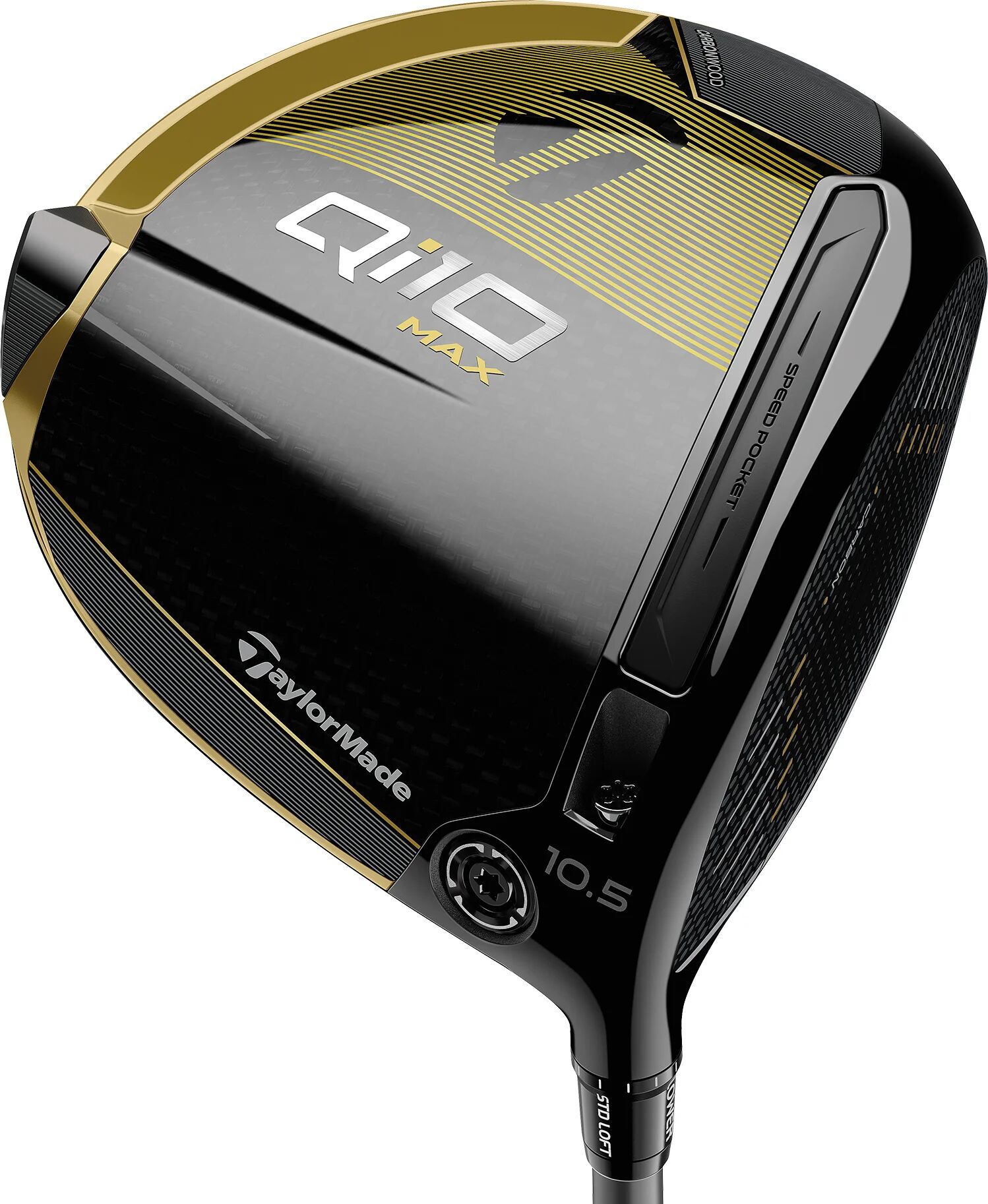 TaylorMade Qi10 Max Designer Series Driver 2024 - Gold Dust - Gold Dust - RIGHT - DIAMANA T+ 60 R - 10.5 - Golf Clubs