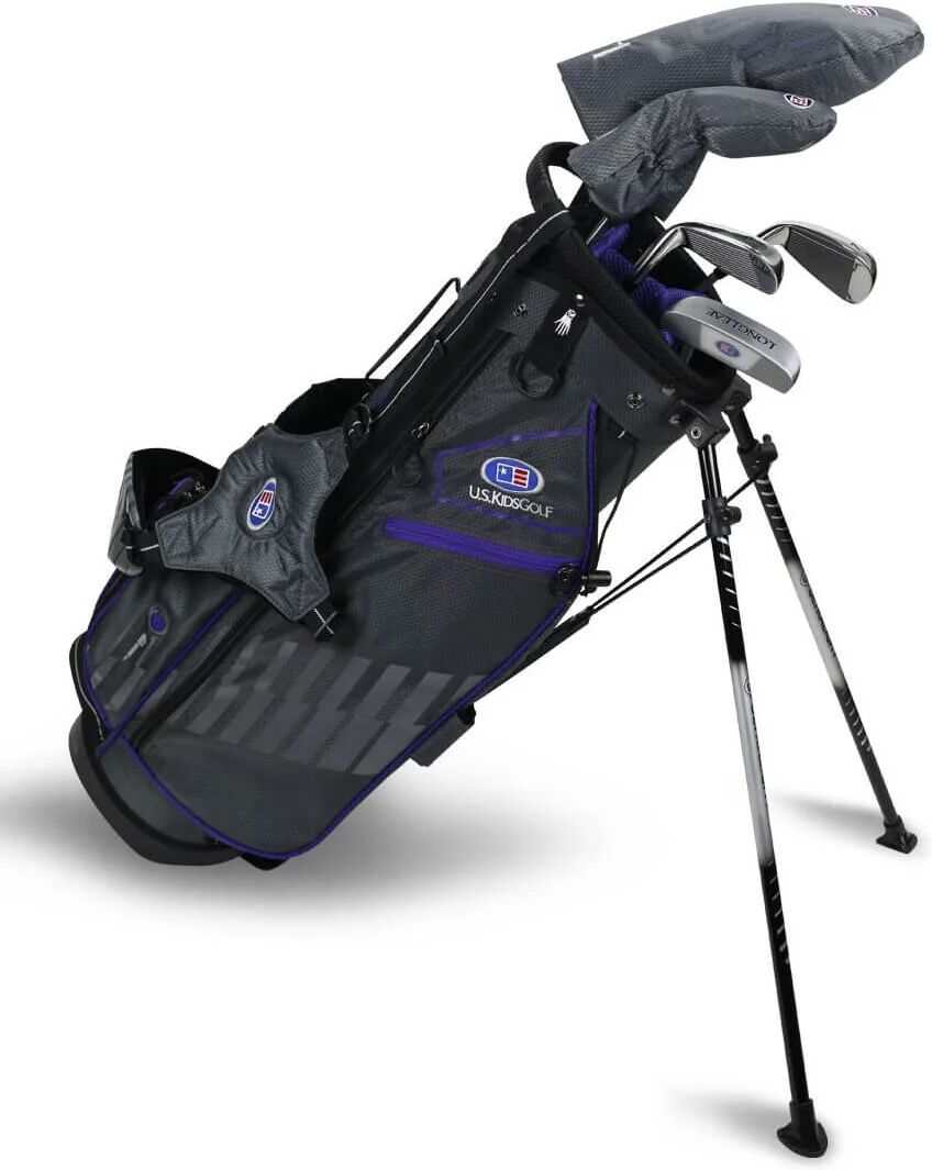 U. S. Kids Golf U.S. Kids UL54 5 Club Junior Golf Set - Grey/ Purple Bag - PURPLE - LEFT