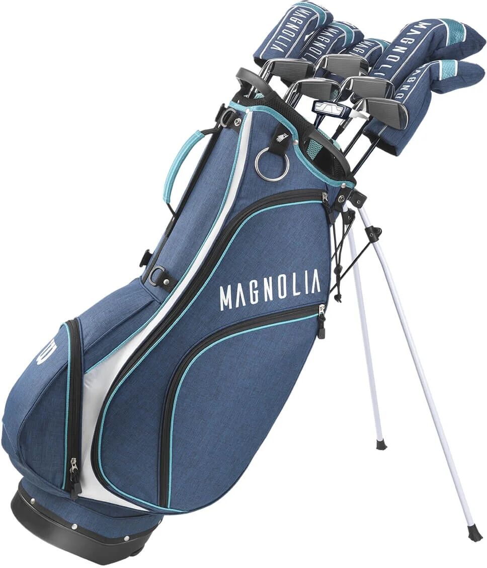 Wilson Womens Magnolia Complete Package Set - Stand Bag - Stand Bag - NAVY - RIGHT - WOMENS STANDARD - Golf Clubs