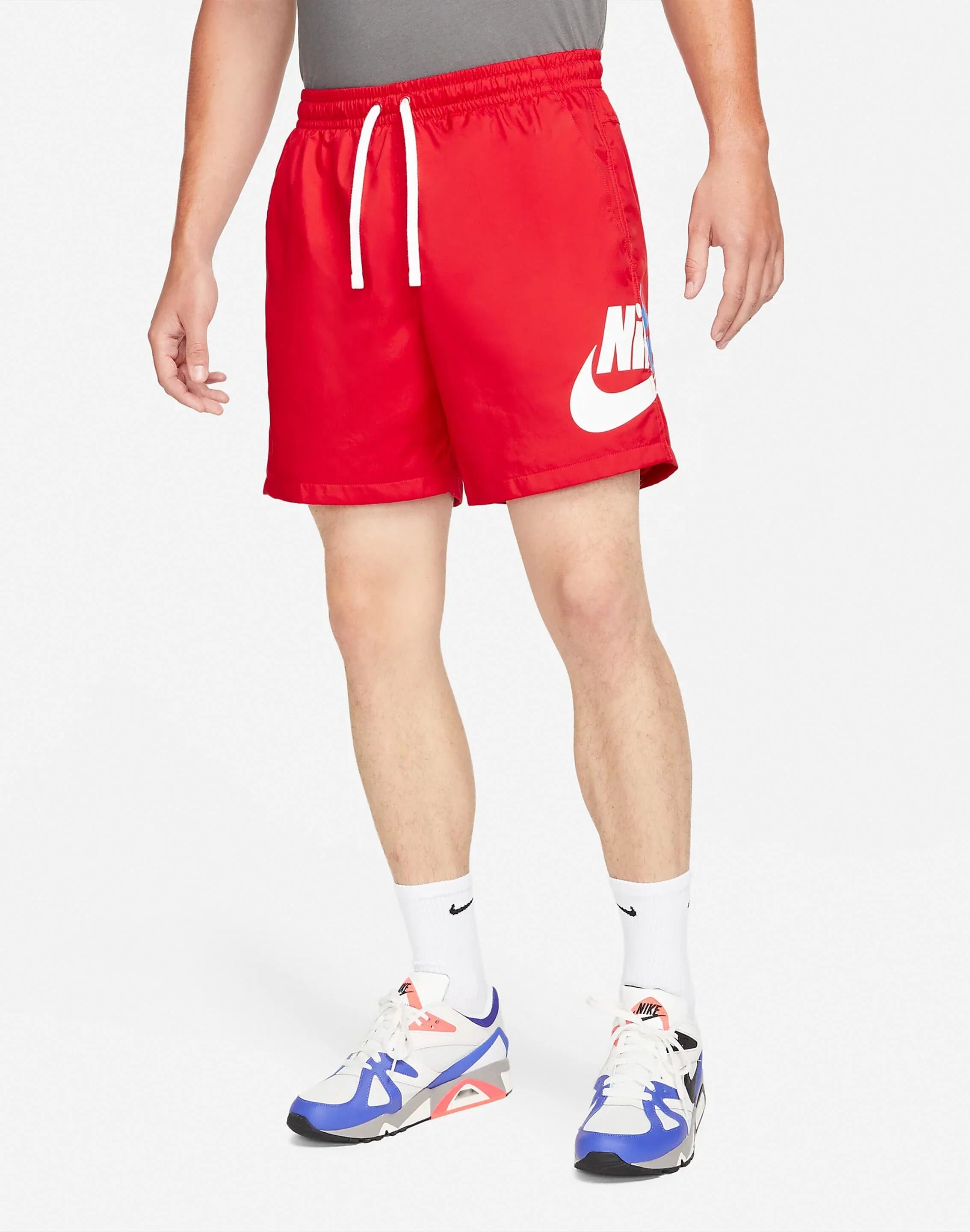 Nike Nsw Sport Essentials+ Woven Flow Shorts  - Red - Size: SM