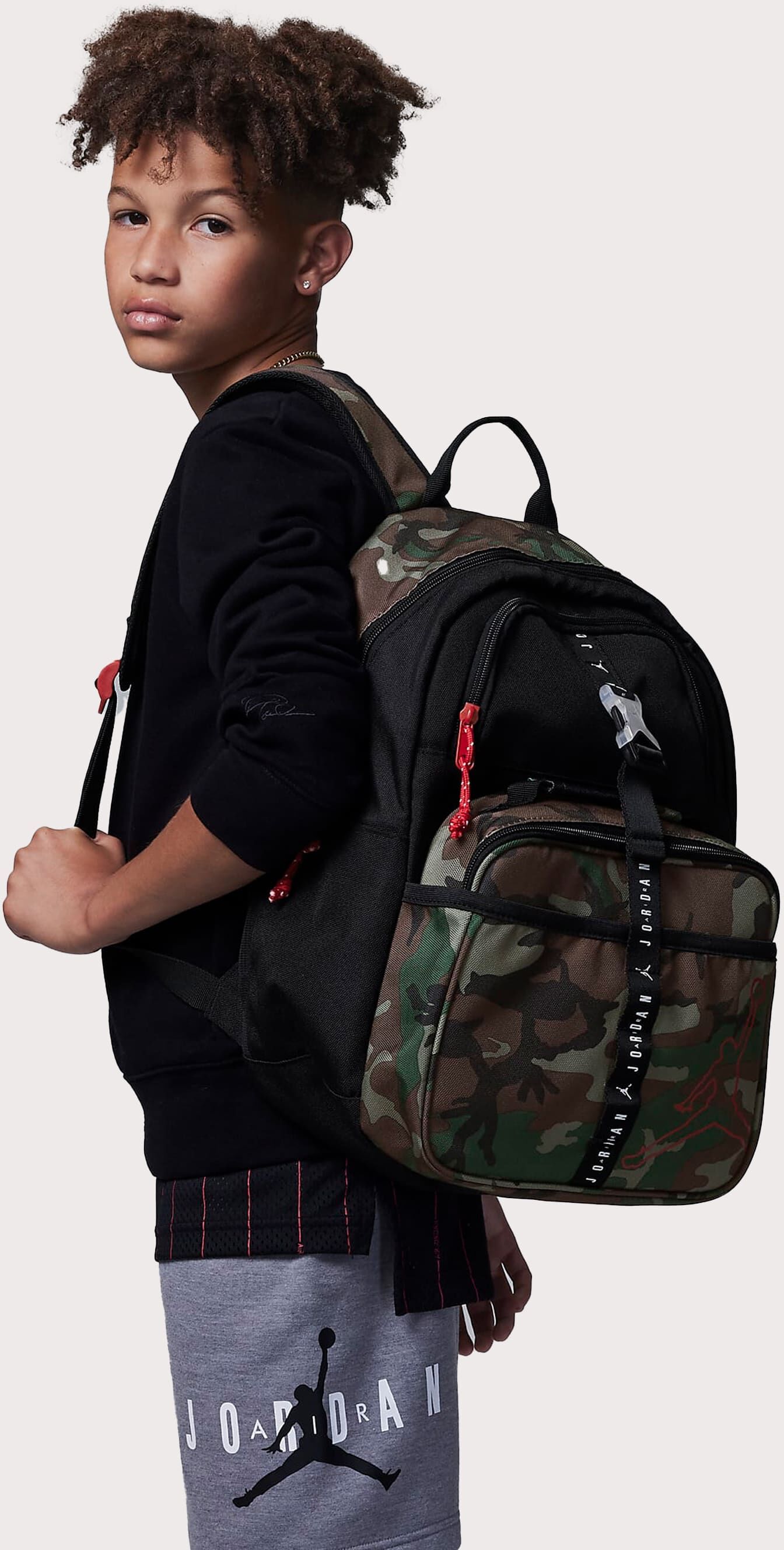 Jordan Lunch Backpack Grade-School  - Camo - Size: 1 SIZE