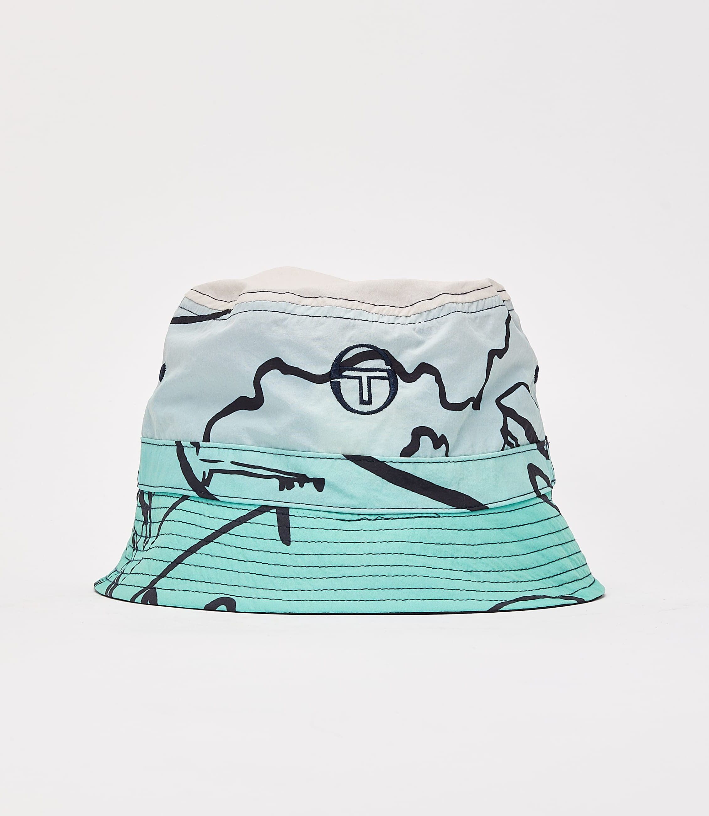 Sergio Tacchini Monte Carlo Reversible Bucket Hat  - White - Size: LG/XLG