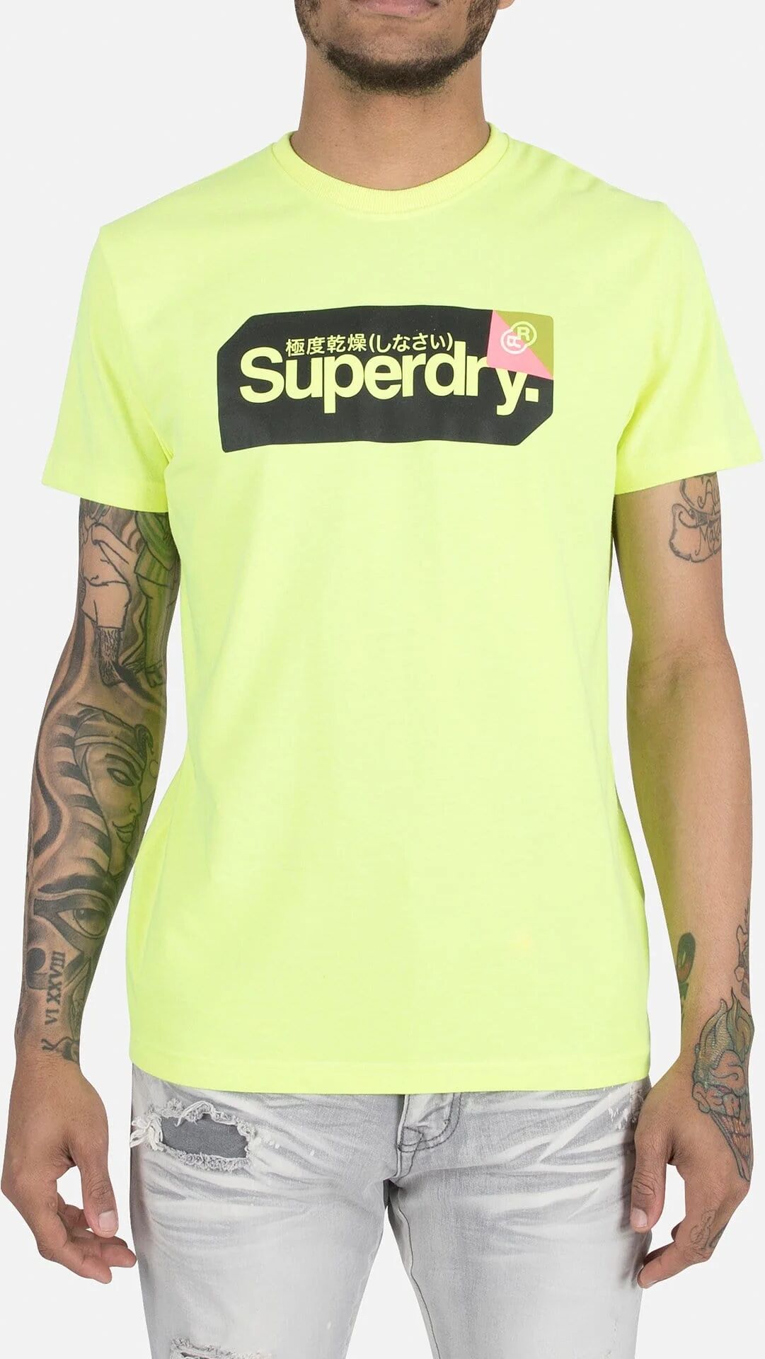 Superdry CORE LOGO TAG TEE  - Yellow - Size: 2XLG