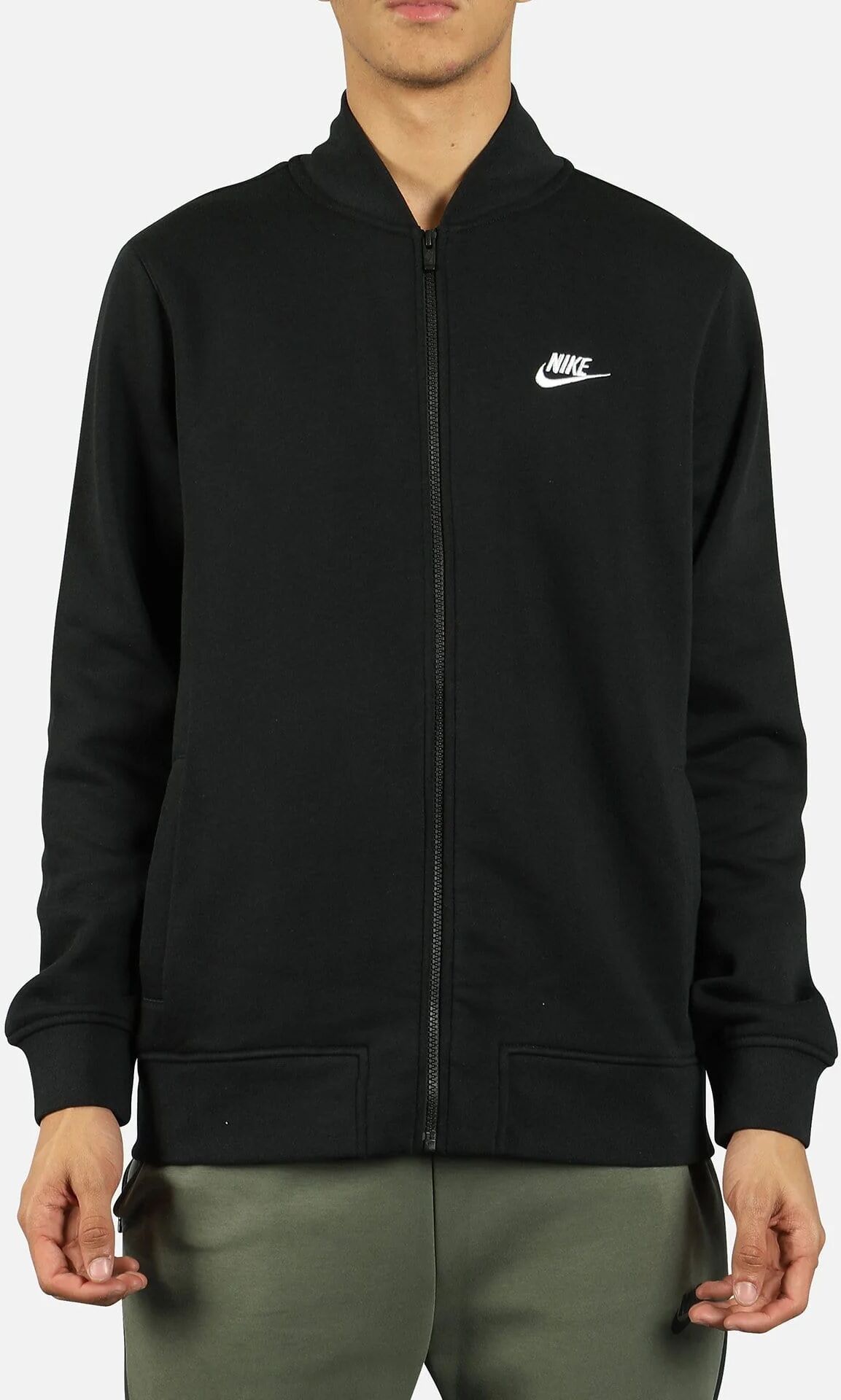 Nike CLUB BOMBER JACKET  - Black - Size: SM