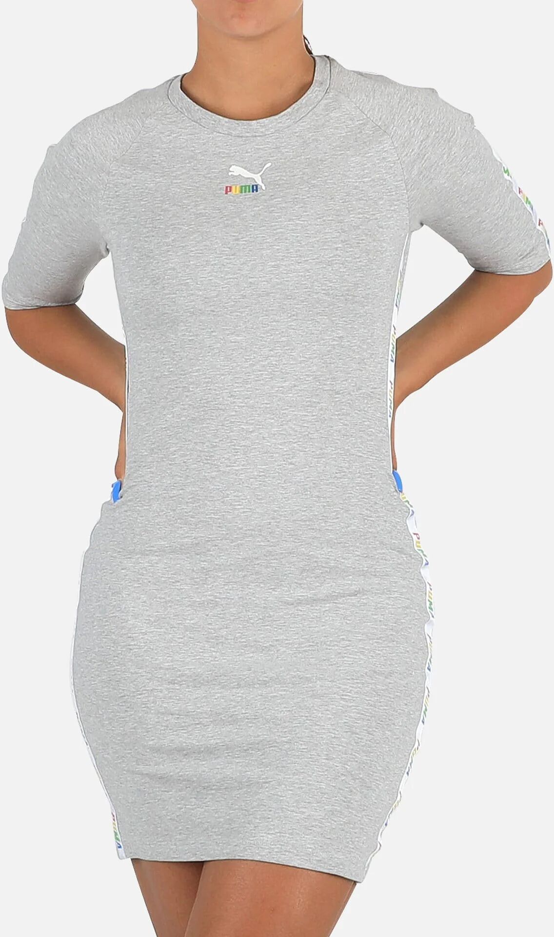 Puma LOGO TAPING DRESS  - Grey - Size: XLG