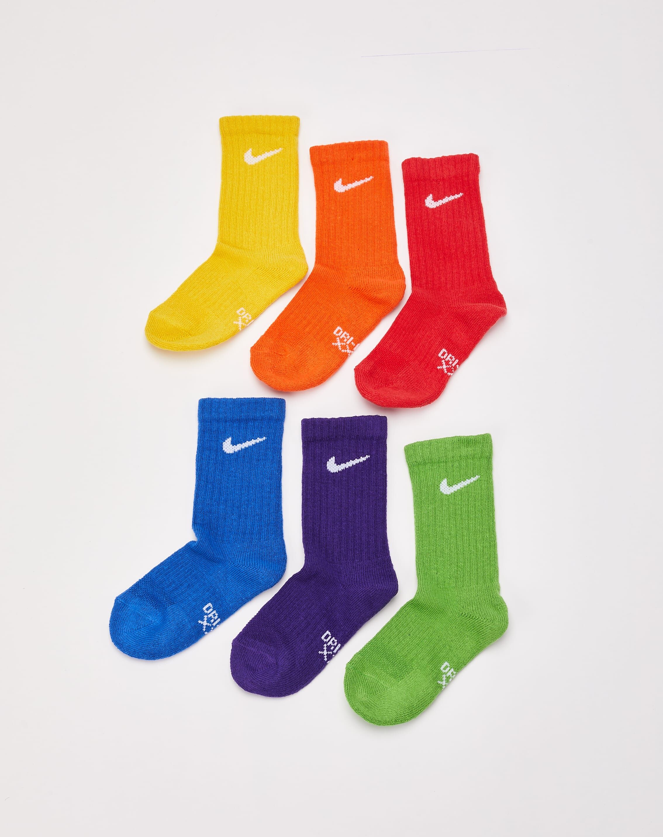 Nike Basic Crew Socks 6-Pack Toddler  - Multi - Size: 4-5