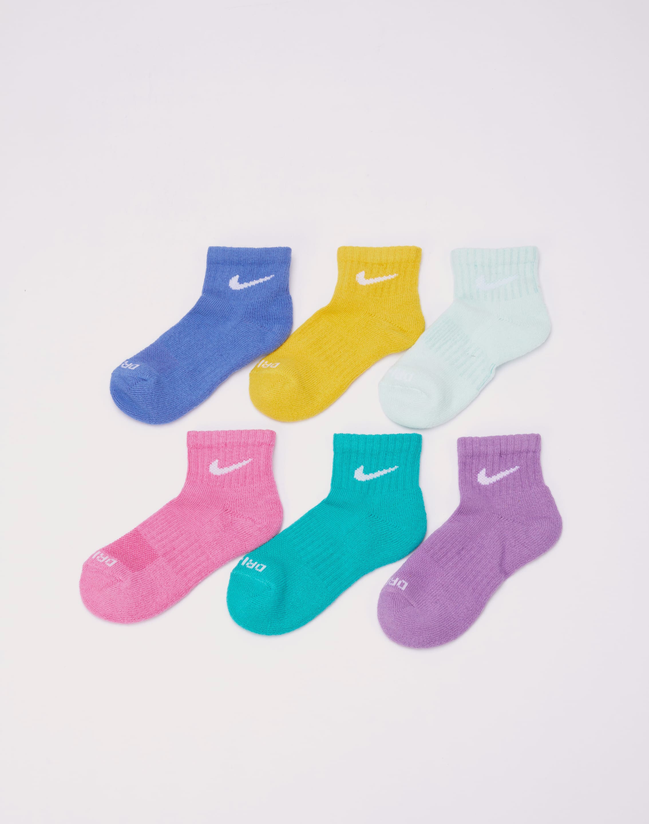 Nike Cushioned Ankle Socks 6-Pack Pre-School  - Multi - Size: 5-7