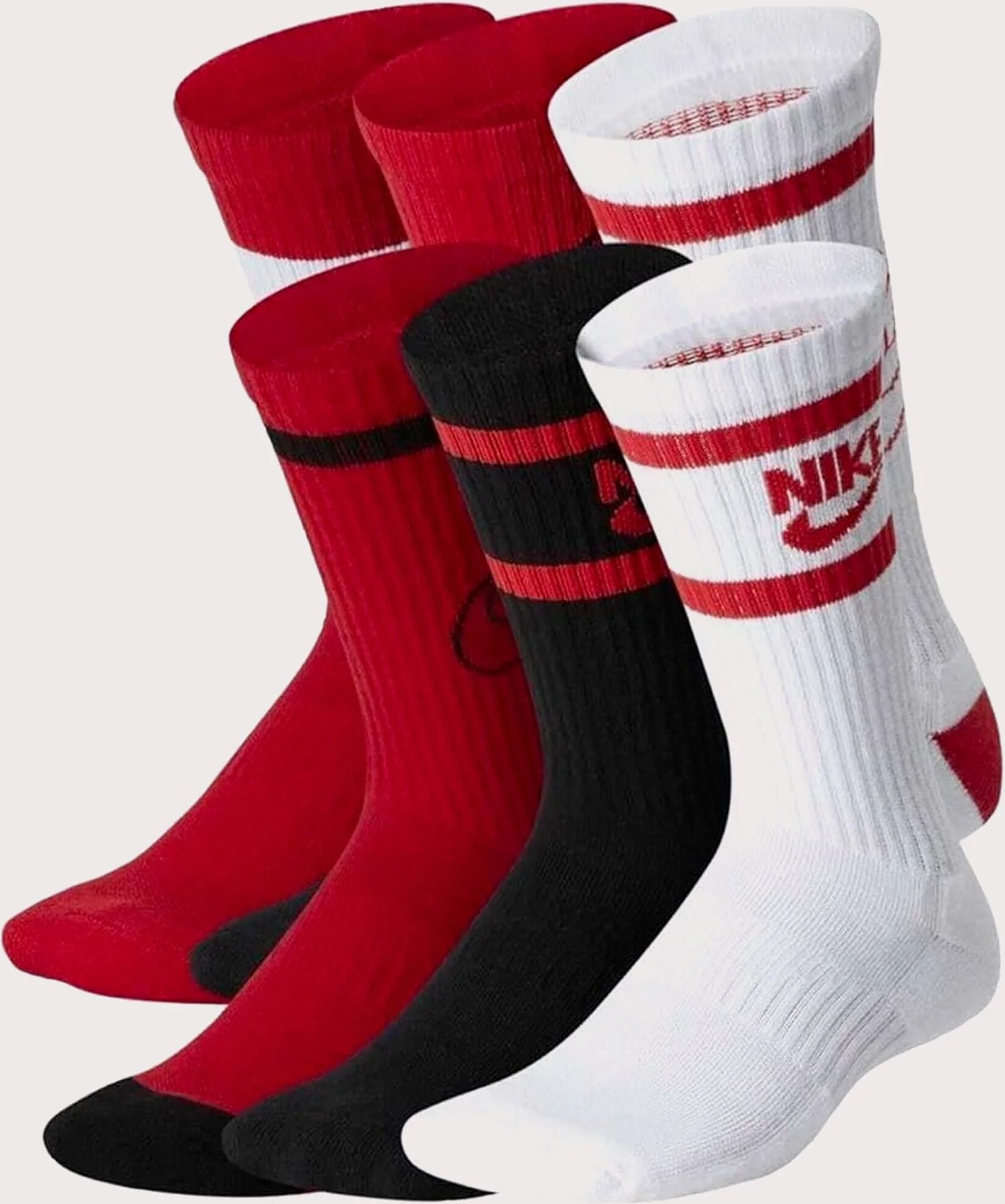 Nike Everyday Cushioned Crew Socks 6-Pack  - Multi - Size: Medium