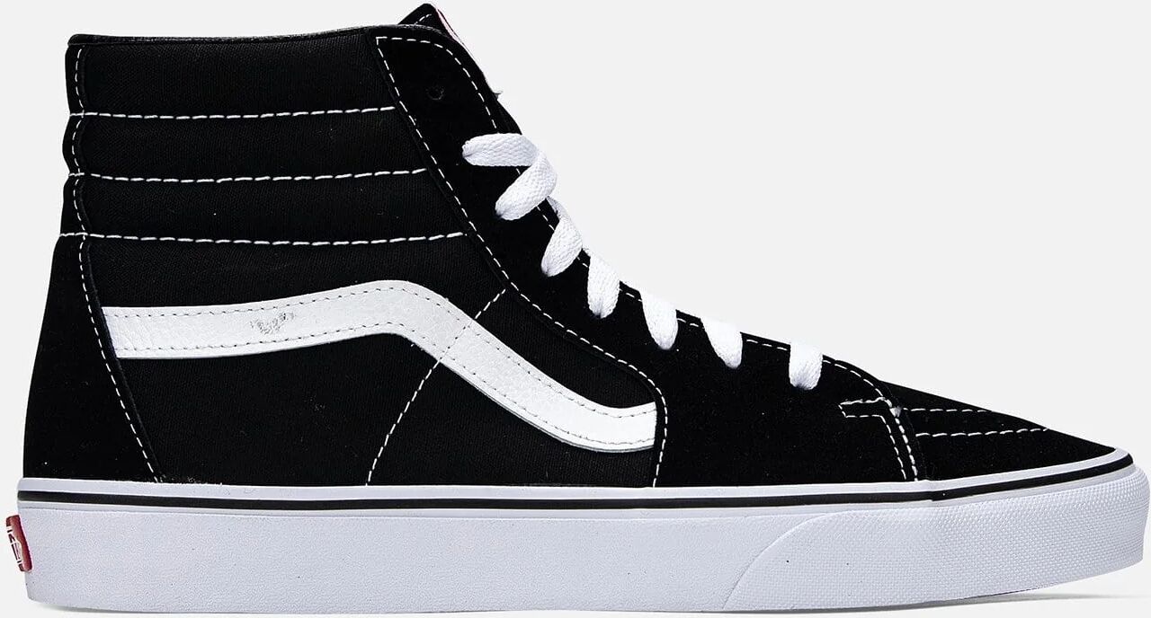 Vans Sk8-Hi  - Black,White - Size: 12