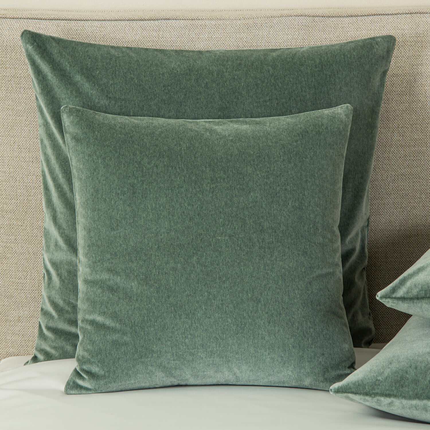 Frette Luxury Cashmere Velvet Decorative Pillow  Size: Decorative Cushion-  Jade Green