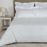 Frette Bicolore Duvet Cover  Size: Queen-  White/Ivory