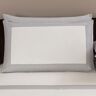 Frette Bold Pillowcase  Size: Standard-  Milk/Cliff Grey