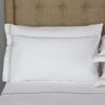 Frette Classic Pillowcase Set  Size: King-  White/Khaki