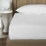 Frette Cotton Sateen 600 TC Fitted Bottom Sheet  Size: Queen-  White