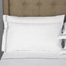 Frette Classic Pillowcase Set  Size: Standard-  White/Grey