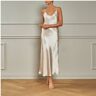 Frette Cascade Long Nightgown  Size: Extra-Large-  Champagne