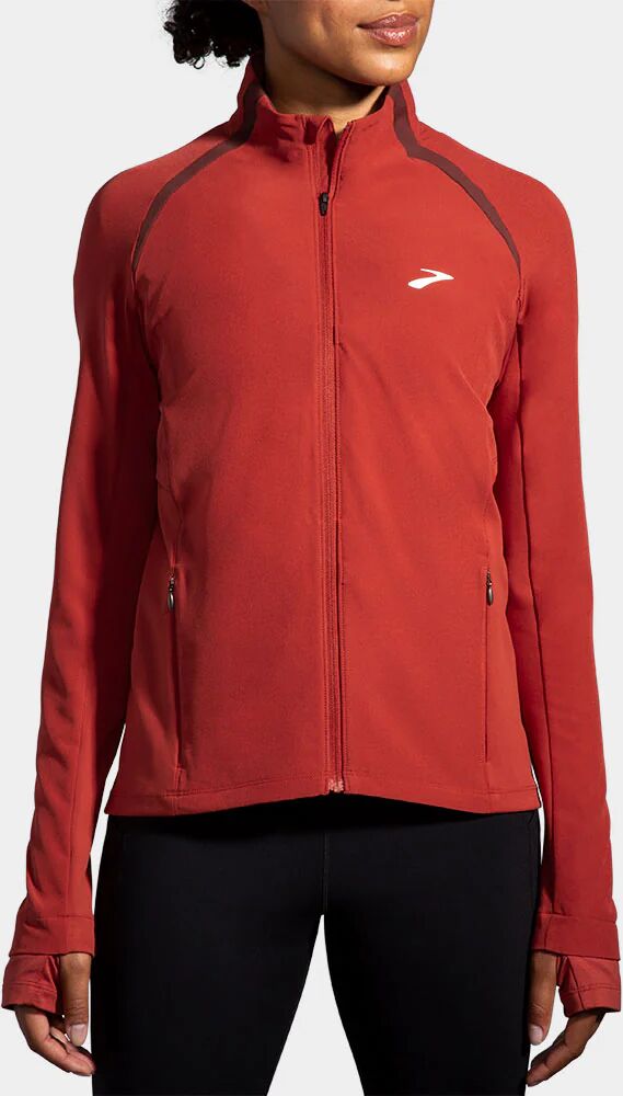 Brooks Fusion Hybrid Jacket Women's Running Apparel Copper/Run Raisin