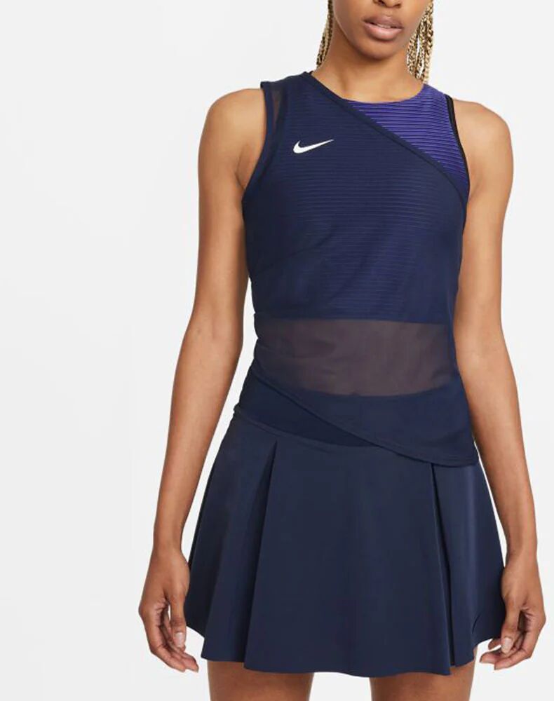 Nike Advantage Slam Tank Summer 2021 Women's Tennis Apparel Obsidian/White