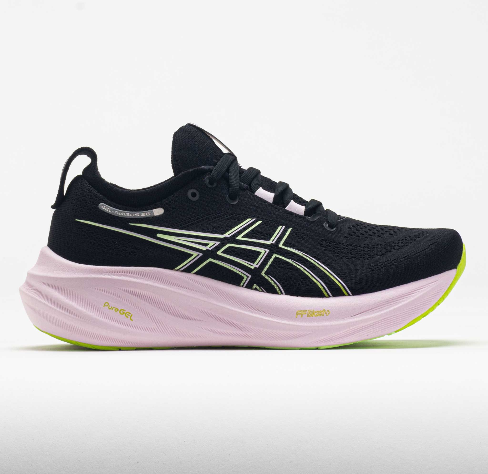 ASICS GEL-Nimbus 26 Women's Running Shoes Black/Neon Lime