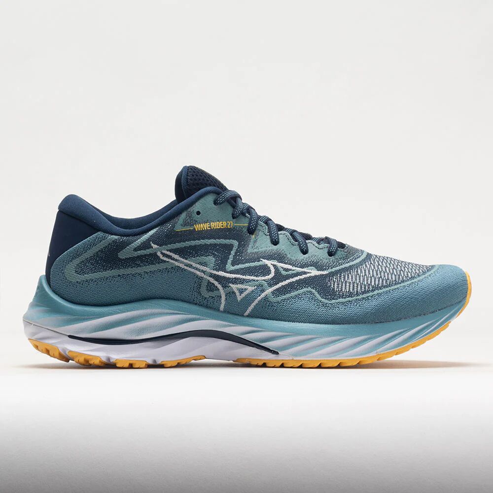 Mizuno Wave Rider 27 Men's Running Shoes Adriatic Blue/Snow White