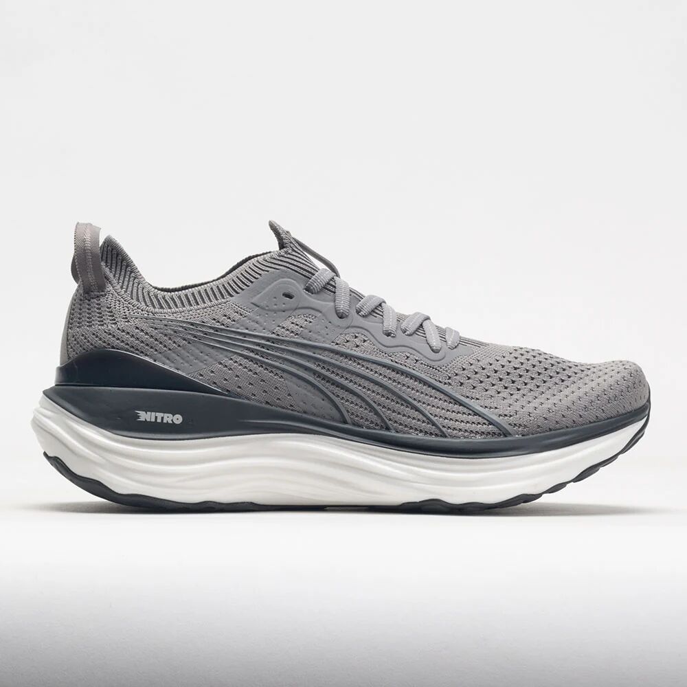 Puma ForeverRun Nitro Knit Men's Running Shoes Concrete Gray/Flat Dark Gray