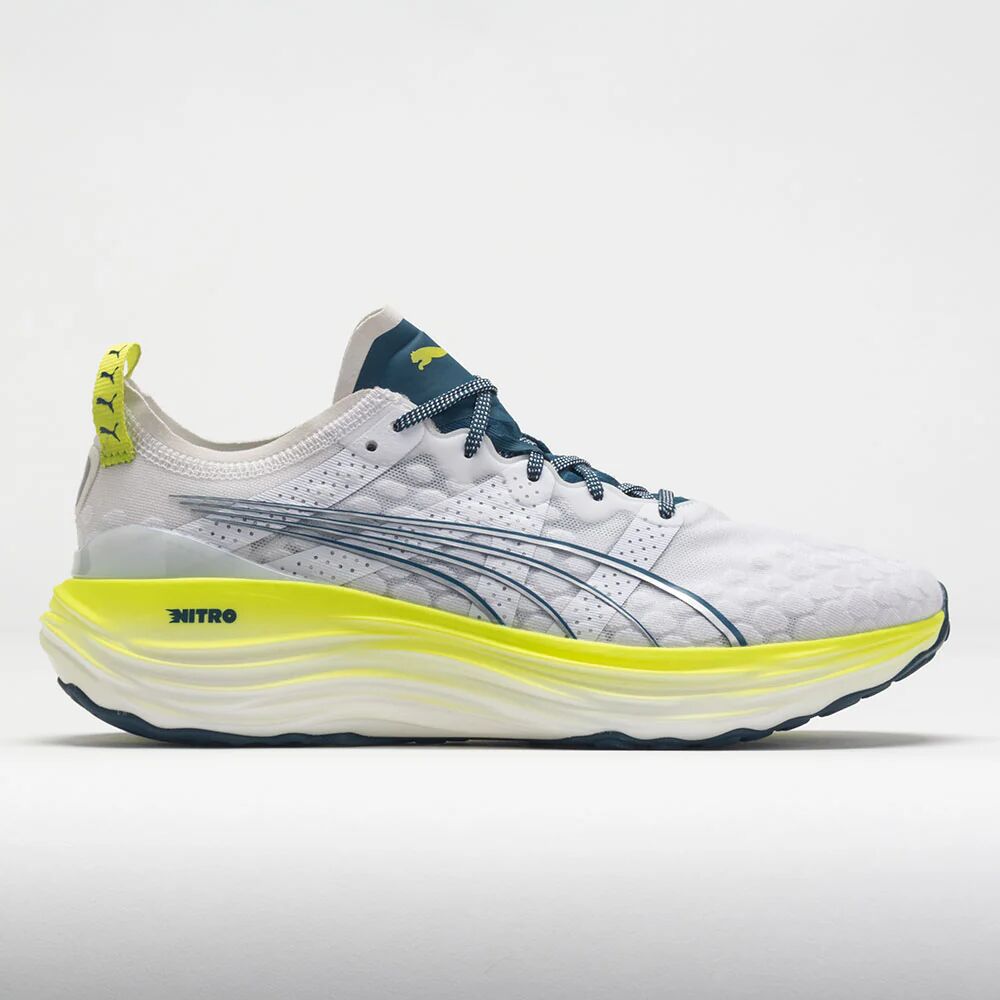 ForeverRun Nitro Men's Running Shoes Puma White/Ocean Tropic/Lime Pow