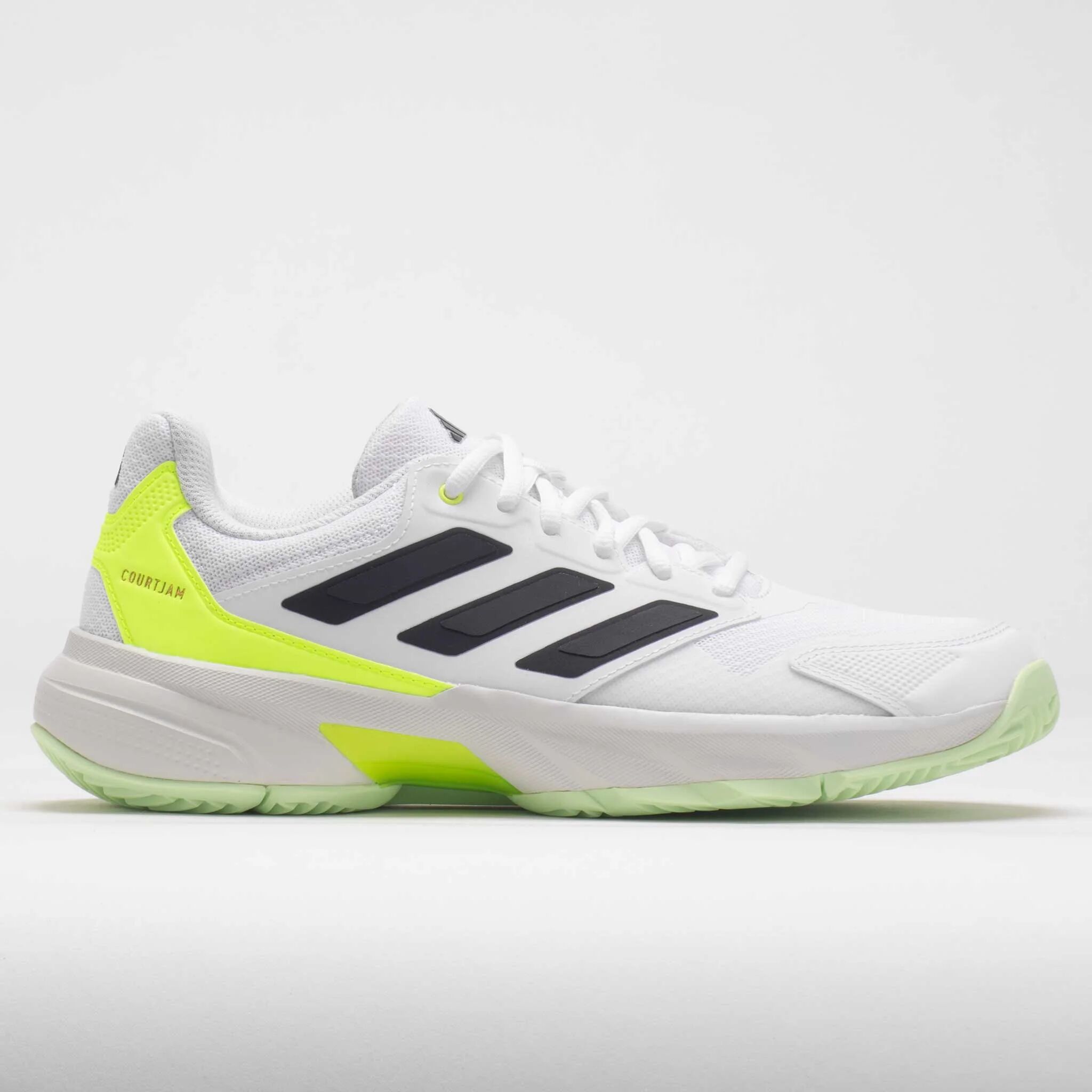 adidas CourtJam Control 3 Men's Tennis Shoes White/Core Black/Lucid Lemon