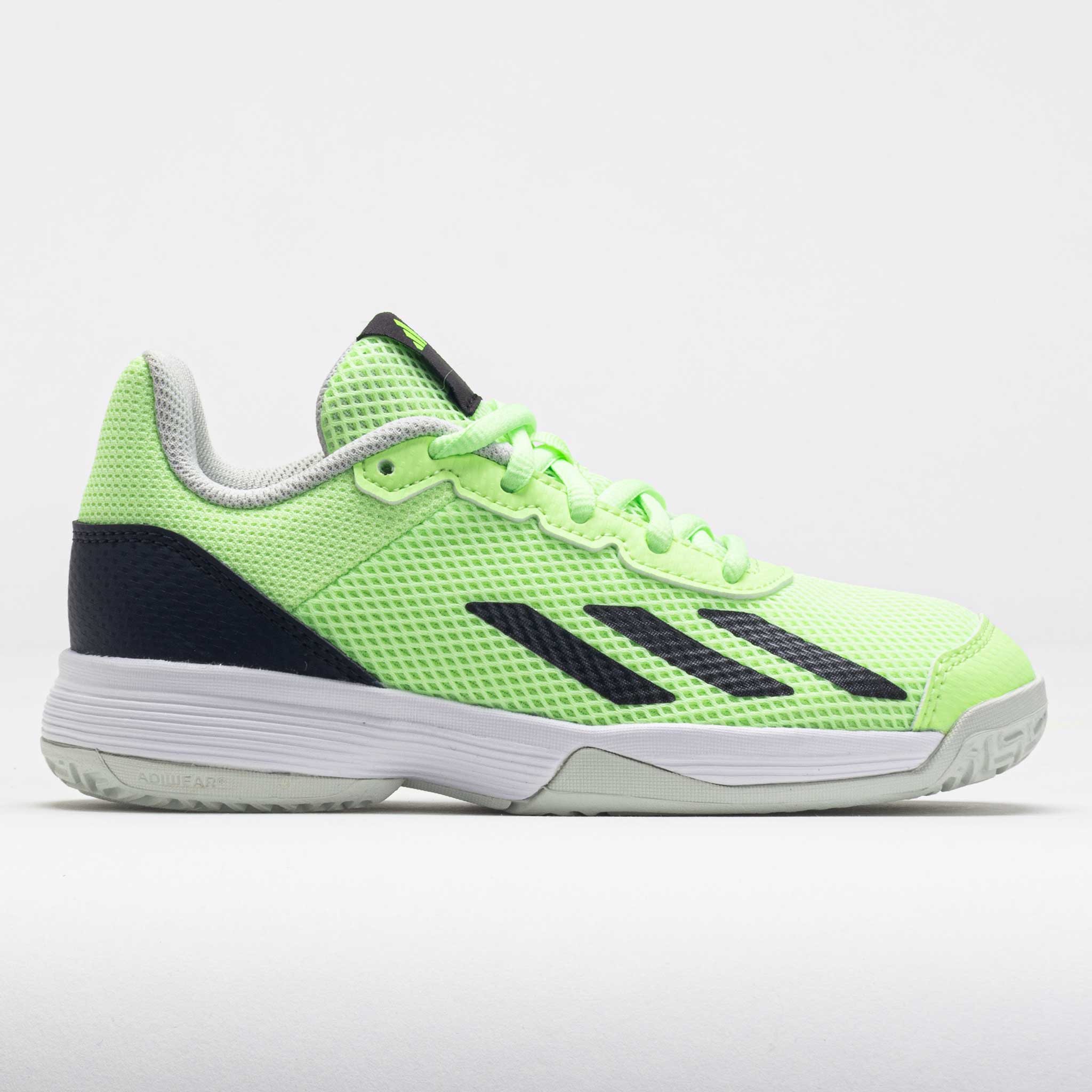 adidas Courtflash Junior Green Spark/Aurora Black/Lucid Lemon Junior Tennis Shoes