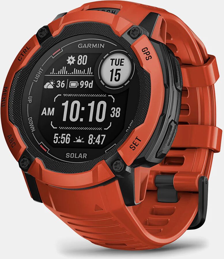 Garmin Instinct 2X Solar GPS Watch GPS Watches Flame Red