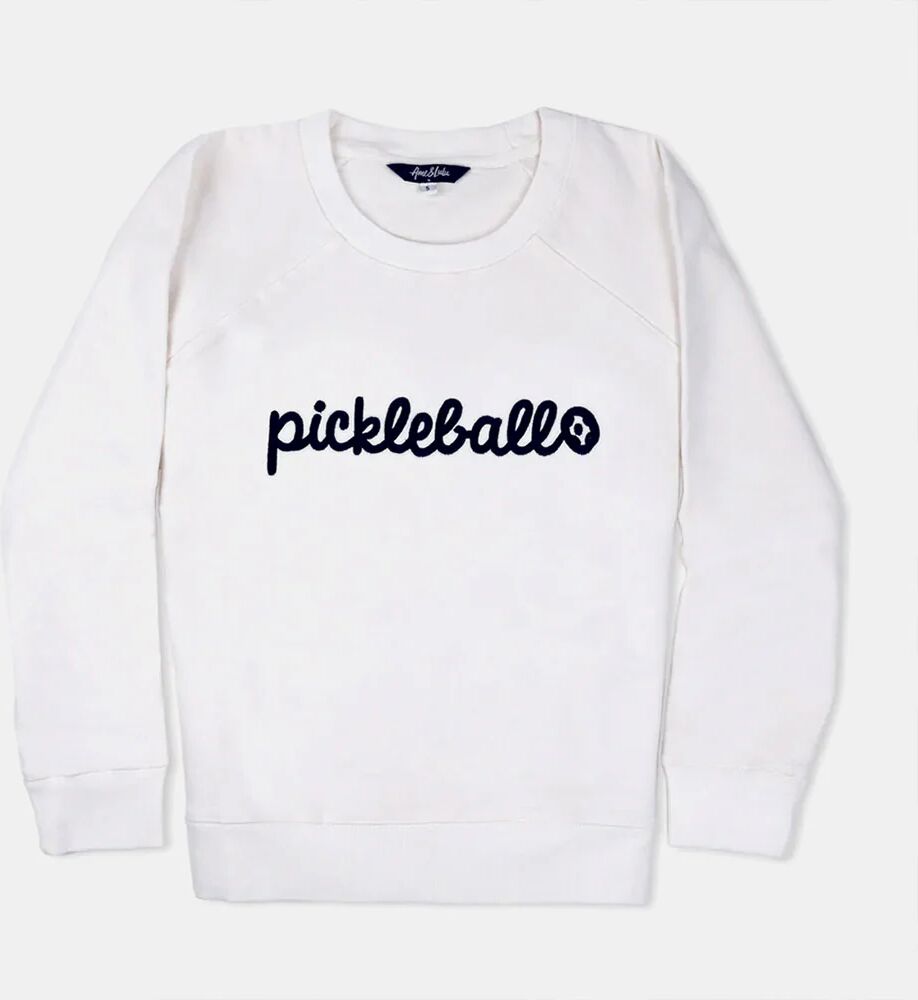 Ame & Lulu Pickleball Sweatshirt Women's Pickleball Clothing White