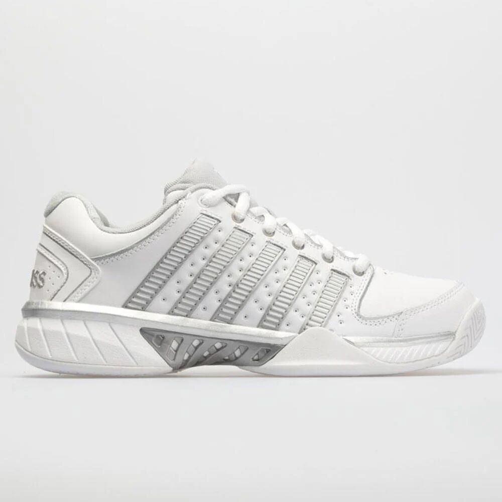 K-Swiss Hypercourt Express Leather Women's Tennis Shoes White/Silver/Glacier Gray