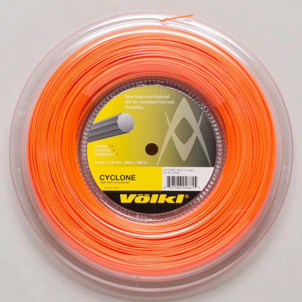 Volkl Cyclone 17 660' Reel Tennis String Reels Fluo Orange