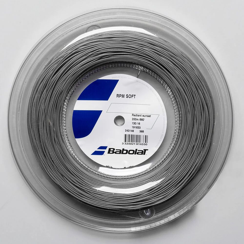 Babolat RPM Soft 16 1.30 660' Reel Tennis String Reels Grey