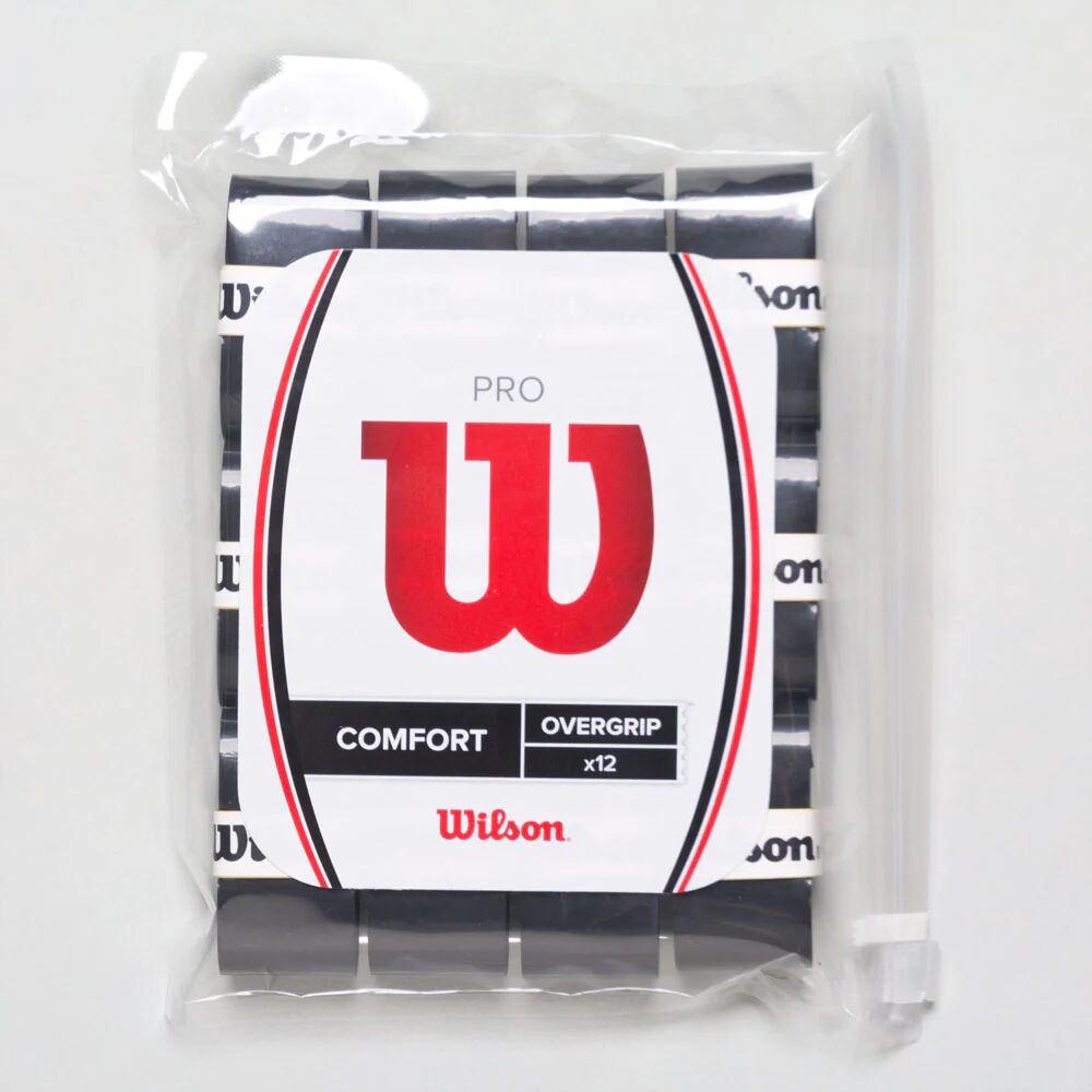 Wilson Pro Overgrip 12 Pack Tennis Overgrips Black