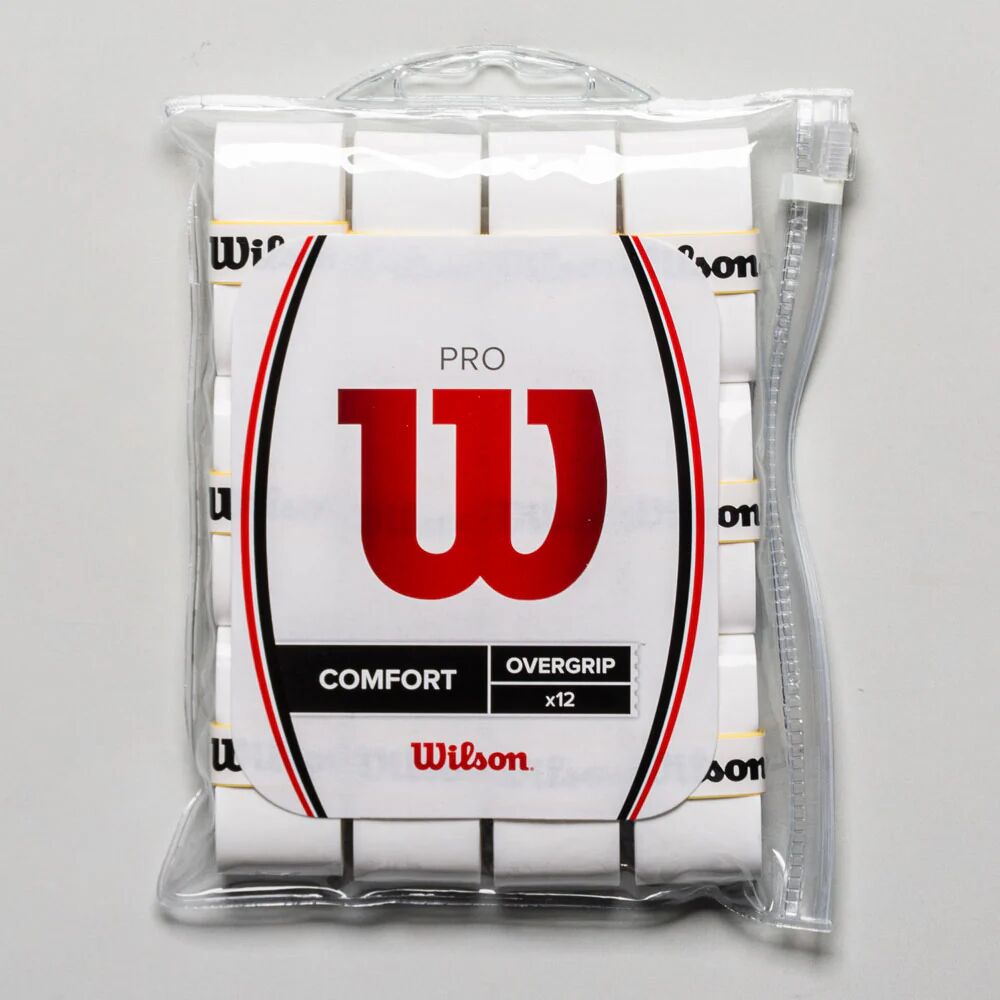 Wilson Pro Overgrip 12 Pack Tennis Overgrips White