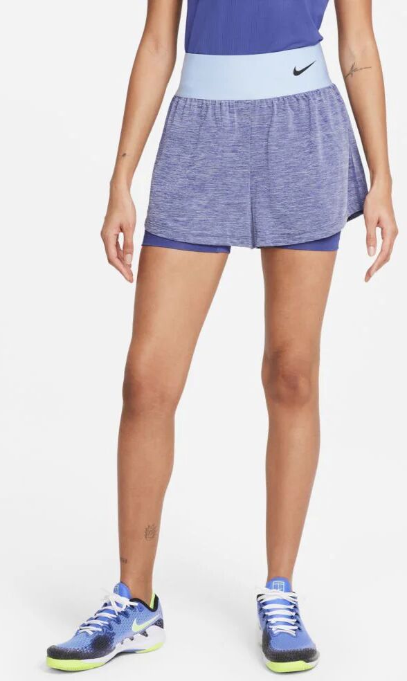 Nike Advantage Short Spring 2021 Women's Tennis Apparel Dark Purple Dust