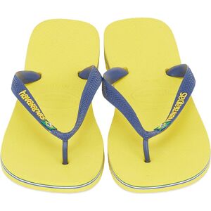 Havaianas Brazil Logo Flip Flops  - Size: 7/8- men