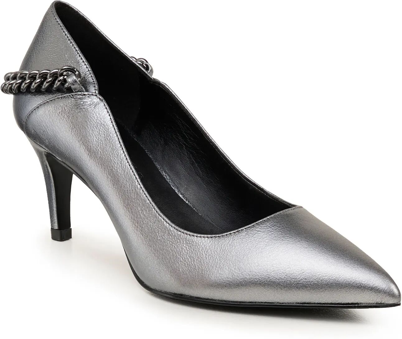 Karl Lagerfeld Paris   Women's Celeste Pump   Gunmetal Grey  - Gunmetal - Size: 10