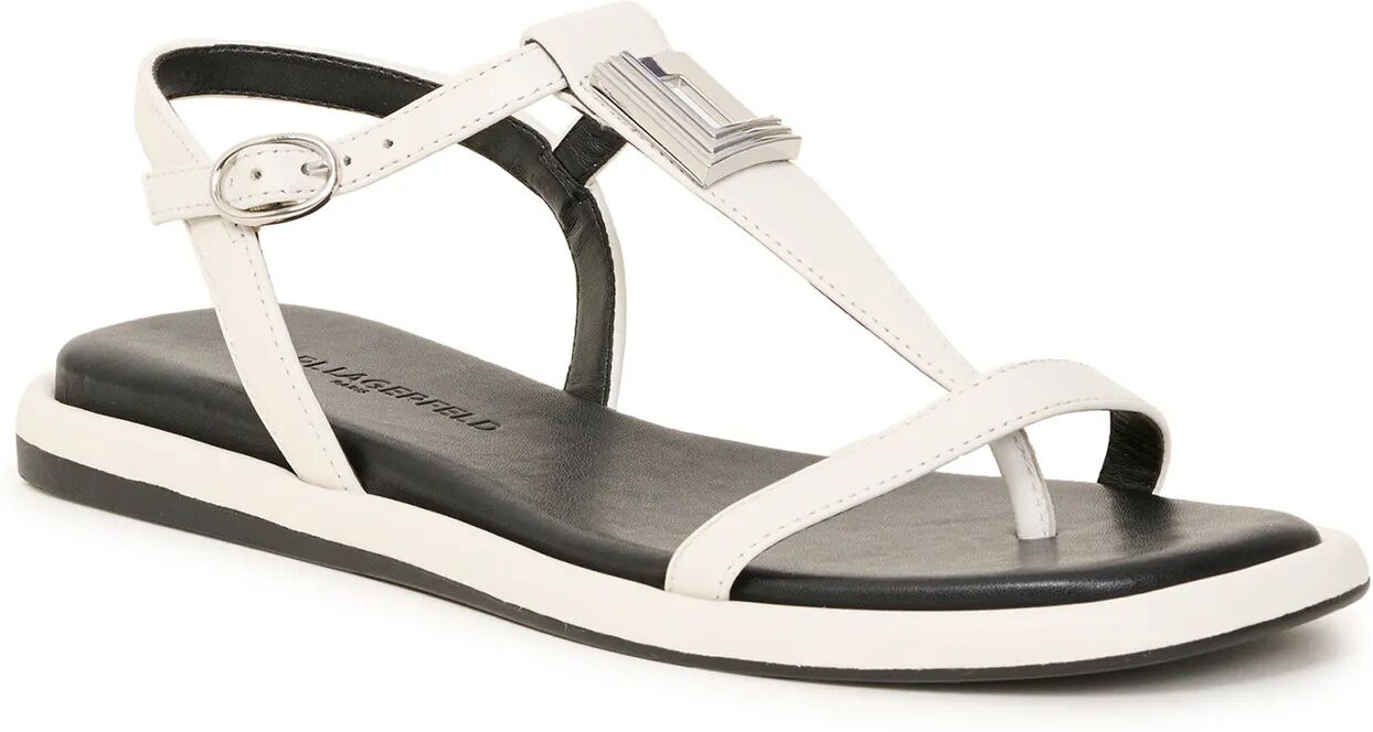 Karl Lagerfeld Paris   Women's Martine Sandal   White  - White - Size: 8.5