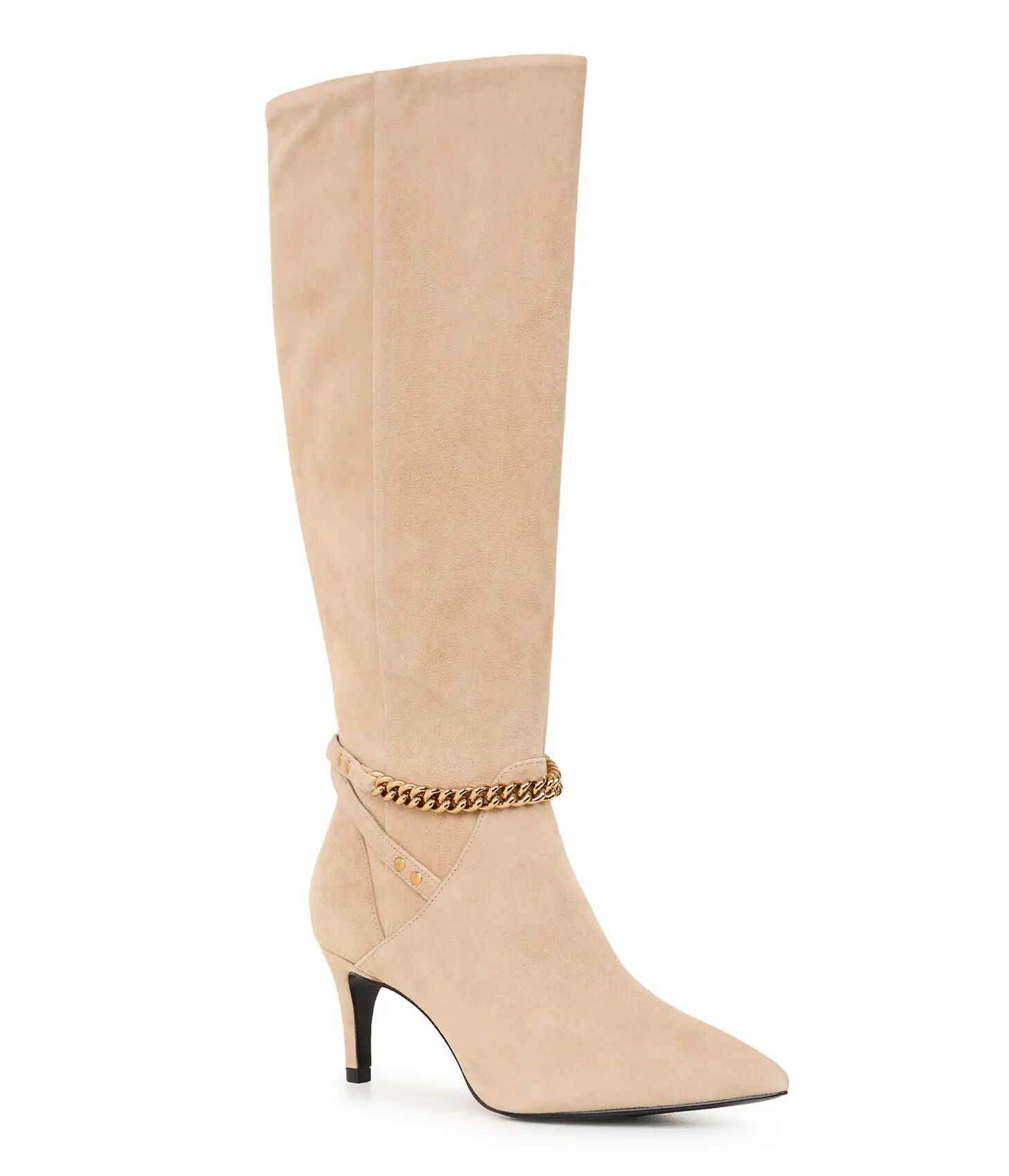 Karl Lagerfeld Paris   Women's Lisette Heeled Boot   Desert Beige  - Desert - Size: 7.5