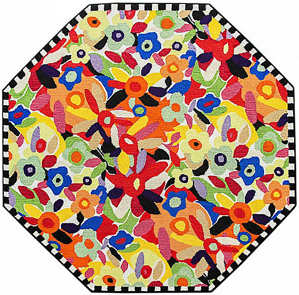 MacKenzie-Childs Avant Garden Indoor/Outdoor Rug - Octagon