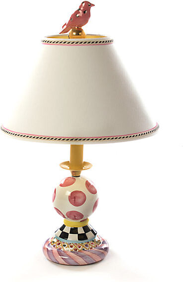 MacKenzie-Childs Super Pink Bulbous Lamp