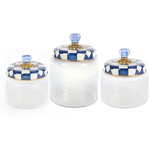 MacKenzie-Childs Royal Check Kitchen Canister Set