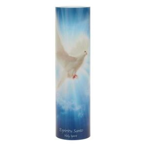 The Saints Gift Collection The Saints Collection Holy Spirit Flameless LED Prayer Candle, Multicolor, PILLAR