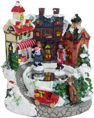 Northlight Seasonal Animated Christmas Music Box, White