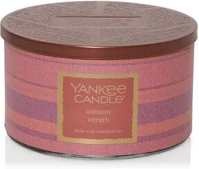 Yankee Candle Autumn Wreath 3-Wick Tumbler Candle, Multicolor